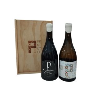 Conjunto Vinhos Artisans Terroir 2 garrafas Penélope caixa madeira